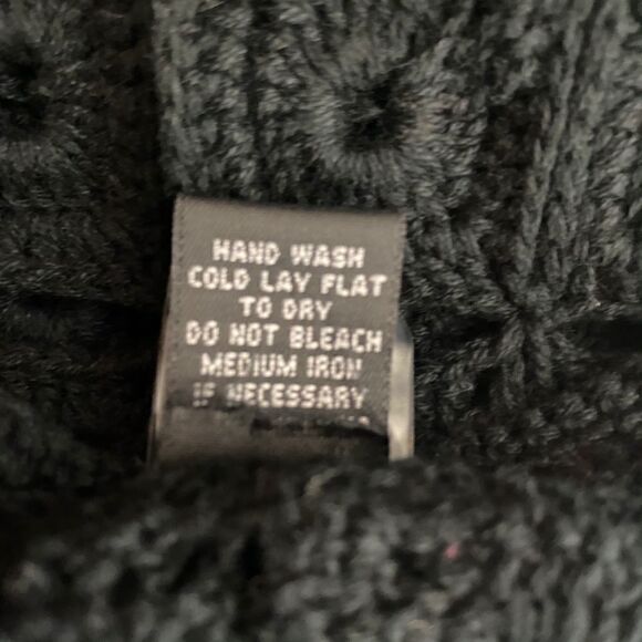 Gaby & Eden Black Crochet Button Up Dress - Picture 8 of 8